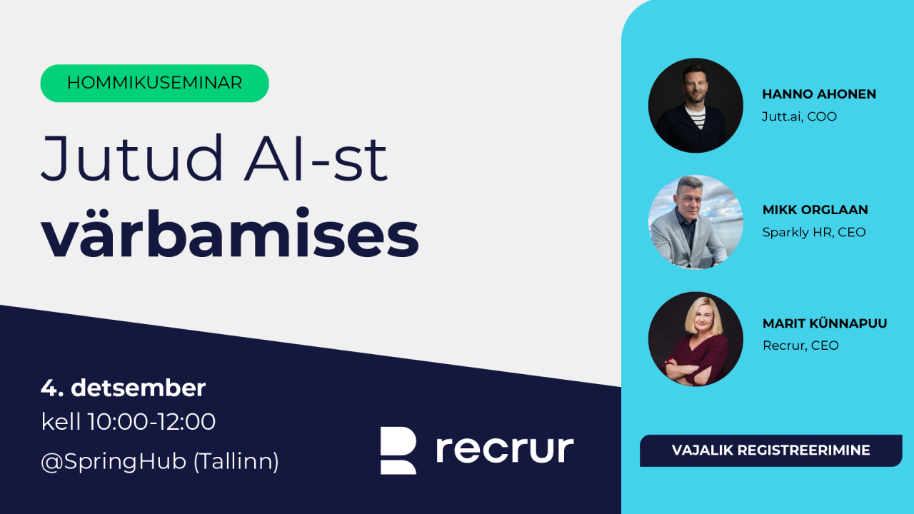 Recrur × Jutt.ai × Sparkly.HR — A Joint Seminar on the Future of HR