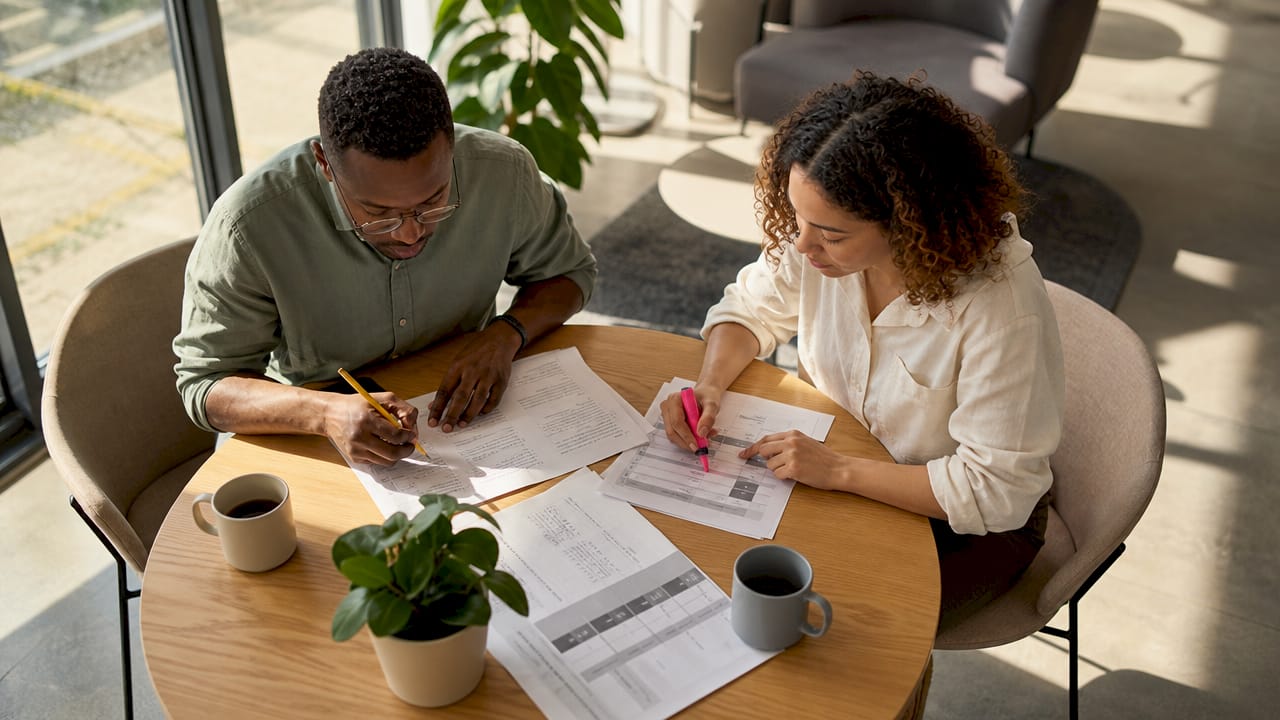Hiring managers using structured interview rubrics